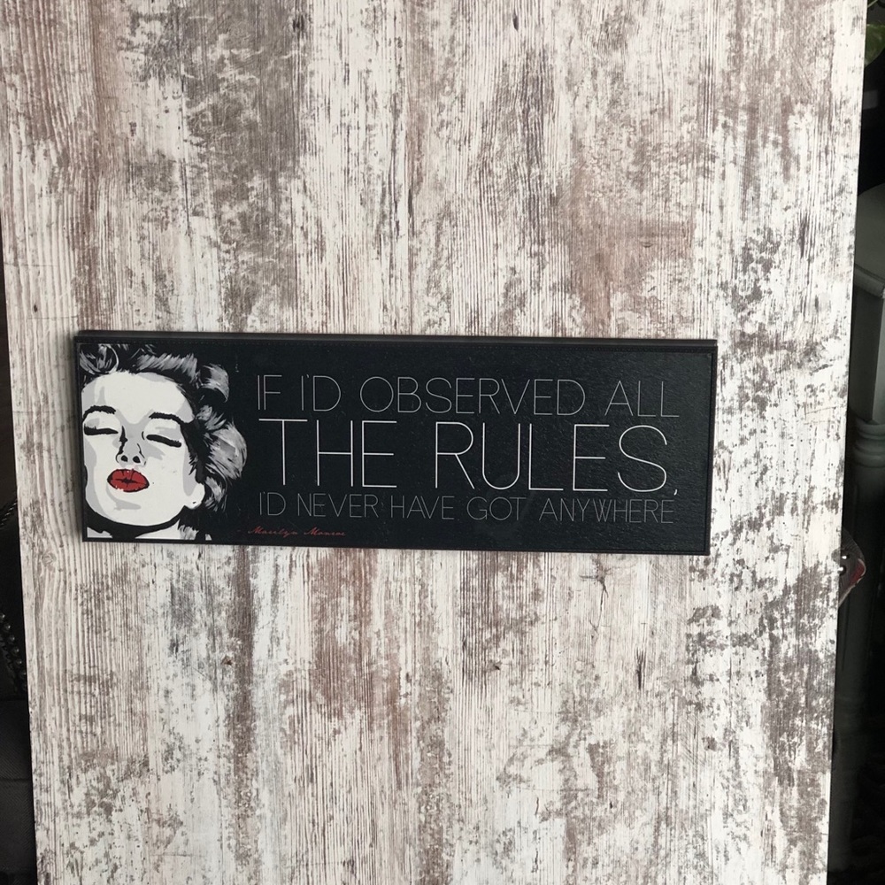 Marilyn Monroe Wall Sign for sale